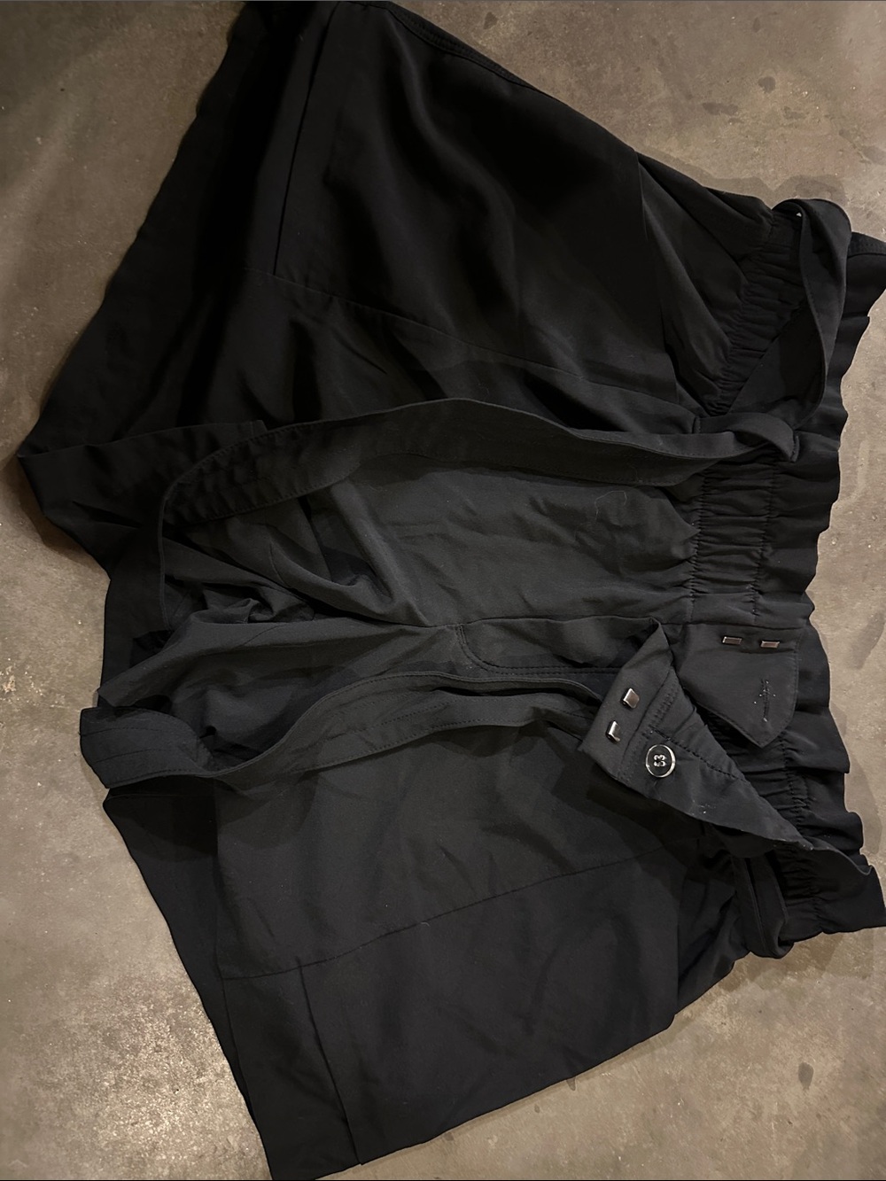 Athleta Black Elastic-Waist Shorts